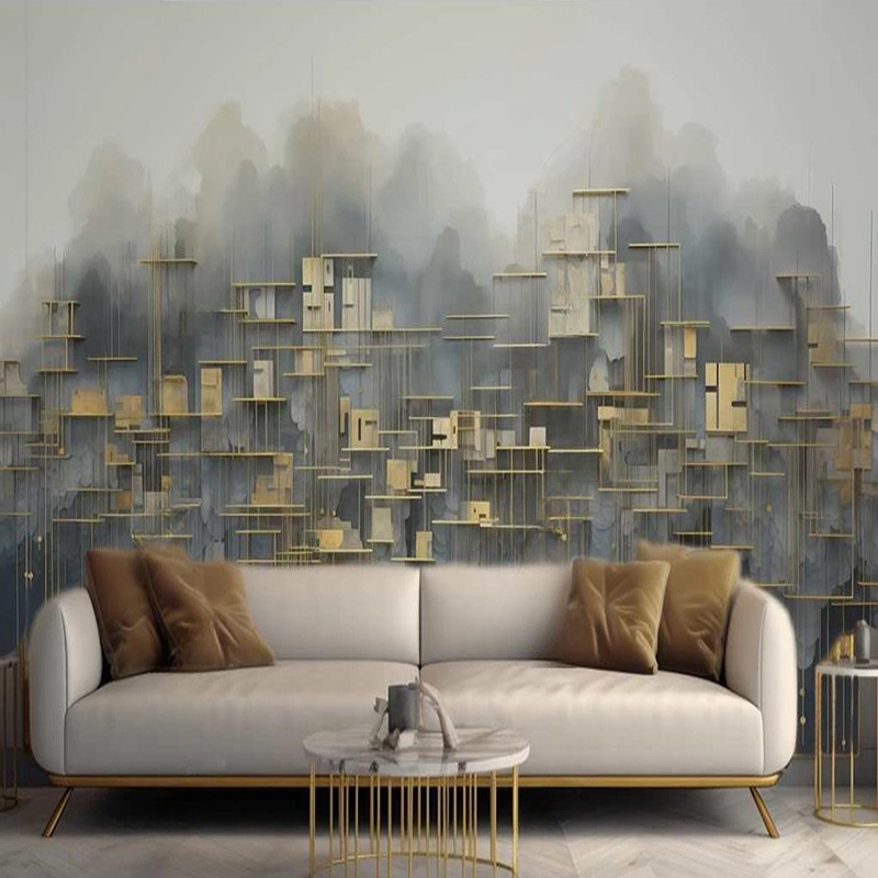 Home Textiles City - Foto Kustom Mural Gaya Modern Abstrak