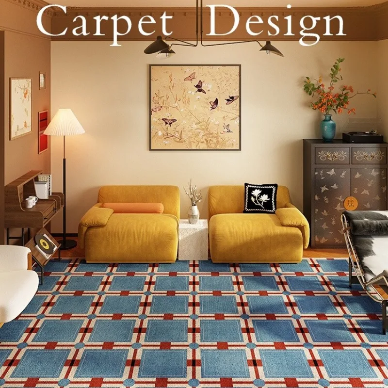 Home Lines Textiles - Karpet Retro Motif Kotak-kotak untuk Ruang