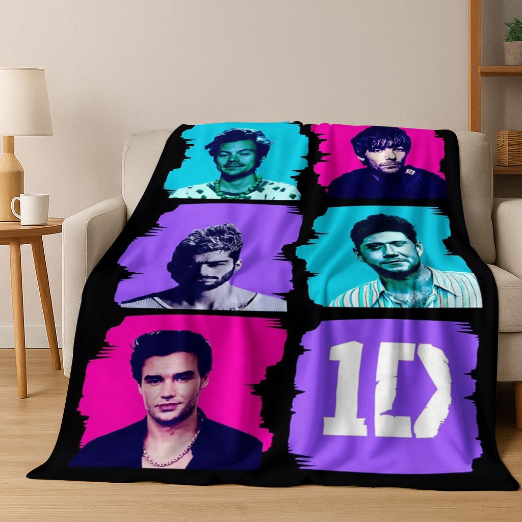 Home Textiles Direct - Selimut Flanel Kombinasi Satu Arah Batu
