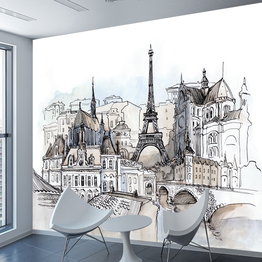 Wallpaper PVC Modern Tempel Se - Home Textiles City ulasan dan harga