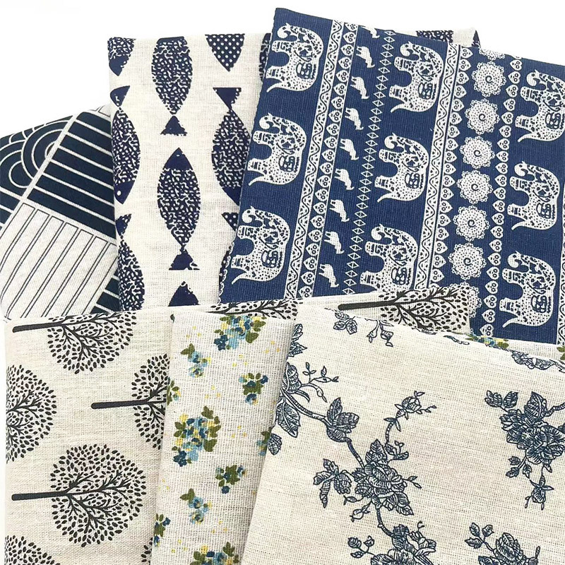 Kain Campuran Katun Linen Moti - Home And Textiles ulasan dan harga