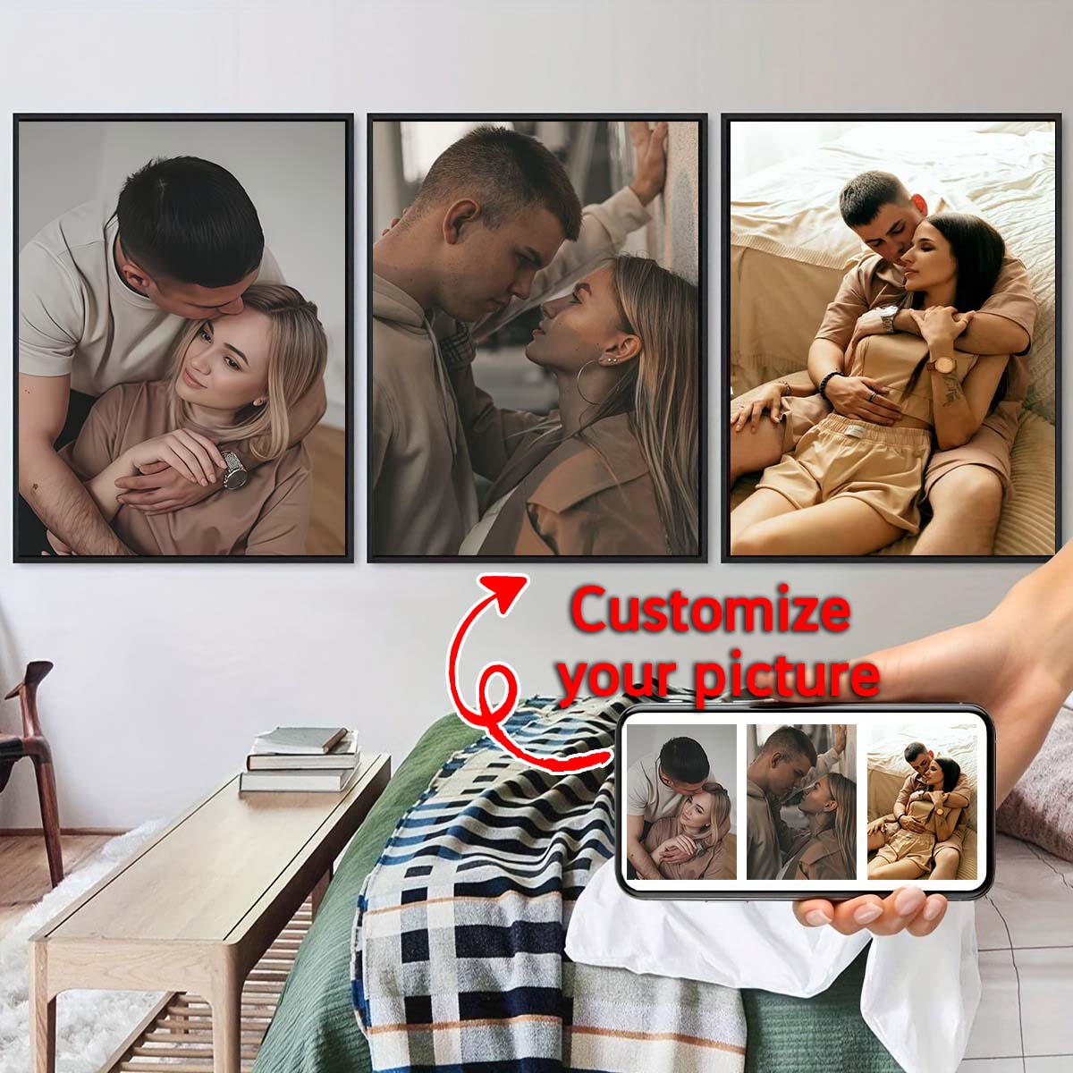Triptych - Lukisan Minyak Bing - Home And Textiles ulasan dan harga