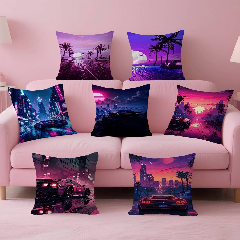 Sarung Bantal Mobil Cyberpunk  - Home Textiles City ulasan dan harga