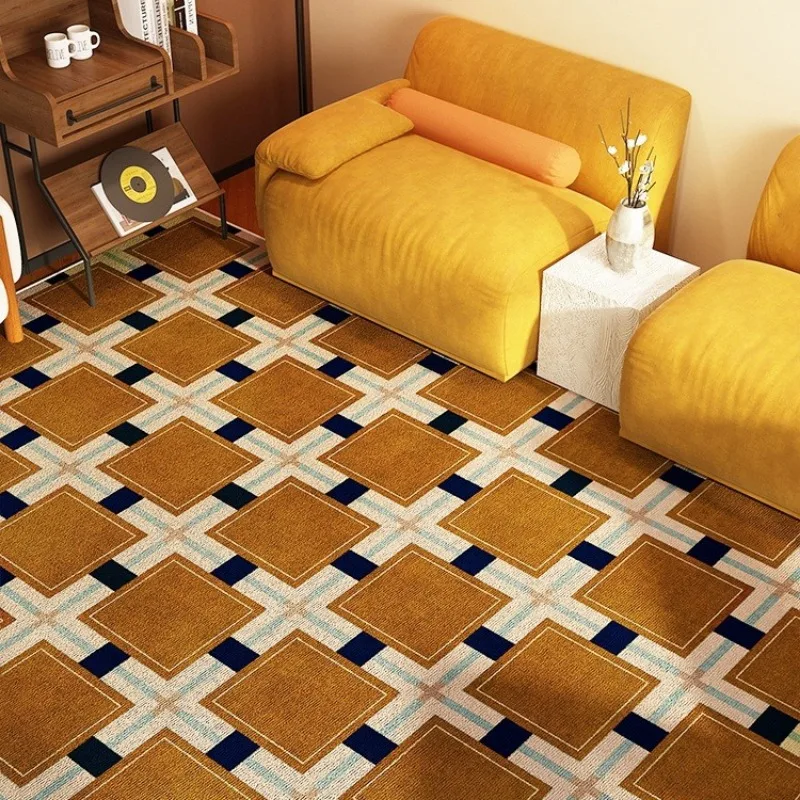 Karpet Retro Motif Kotak-kotak - Home Lines Textiles ulasan dan harga