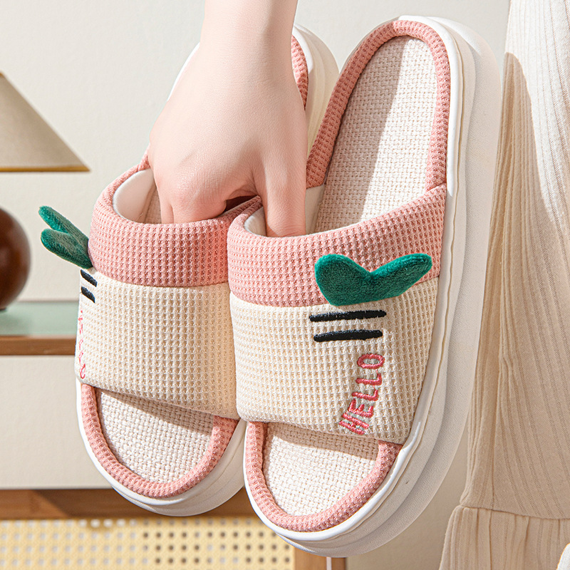 Sandal Linen Gaya Baru untuk W - Home And Textiles ulasan dan harga