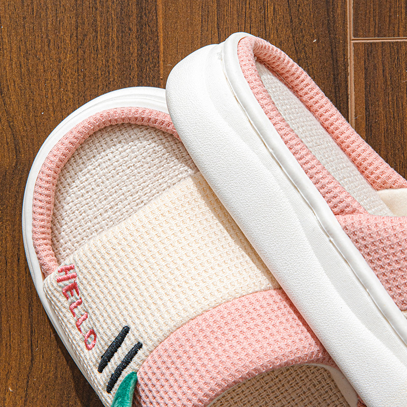 Sandal Linen Gaya Baru untuk W - Home And Textiles ulasan dan harga