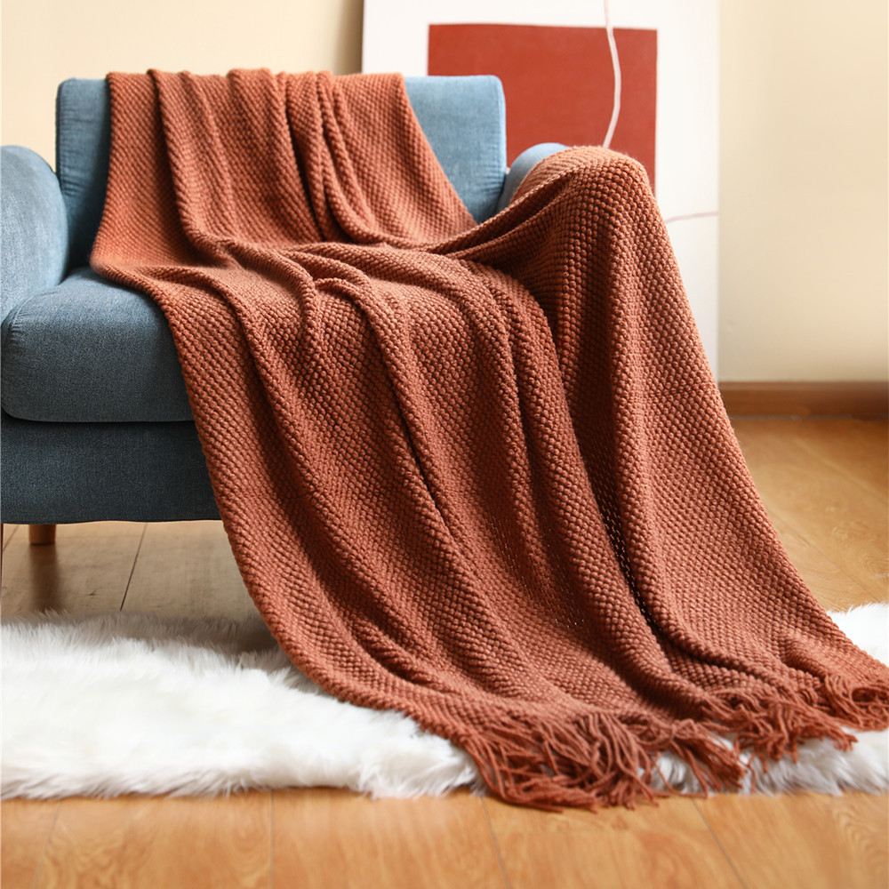 Selimut rajutan tebal dekorati - Home Textiles City ulasan dan harga
