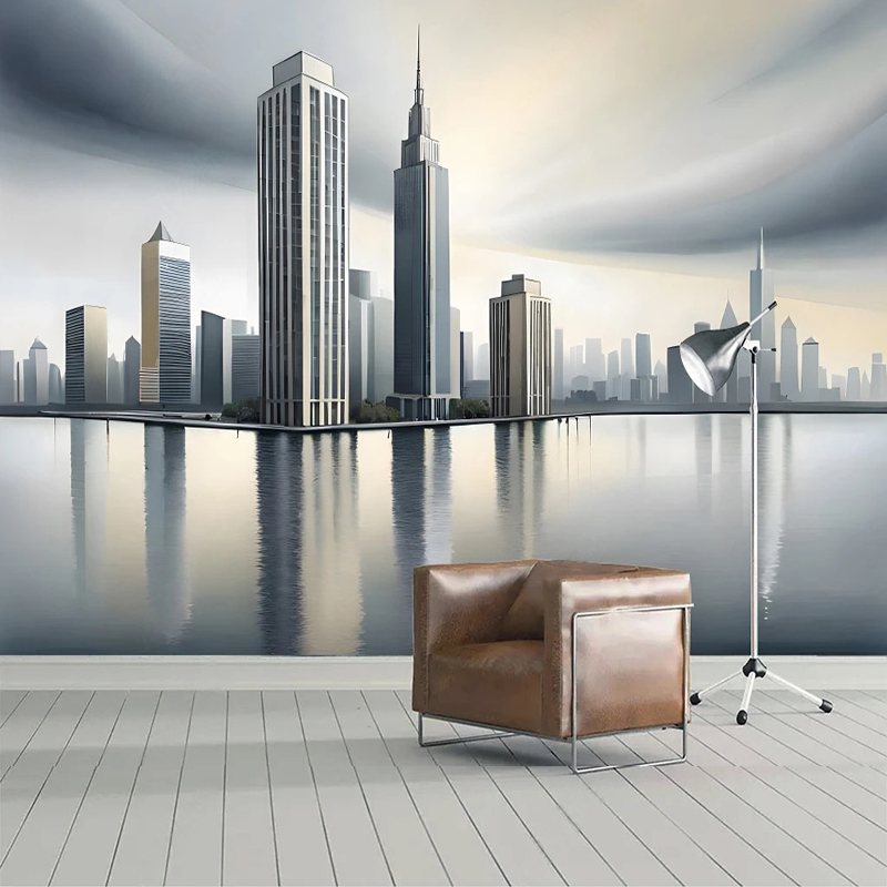 Kustom 3D Mural Dinding Geomet - Home Textiles City ulasan dan harga