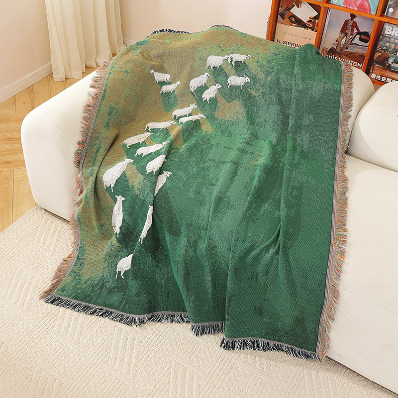 Selimut Sofa Tenun Jacquard Mo - Home Textiles City ulasan dan harga